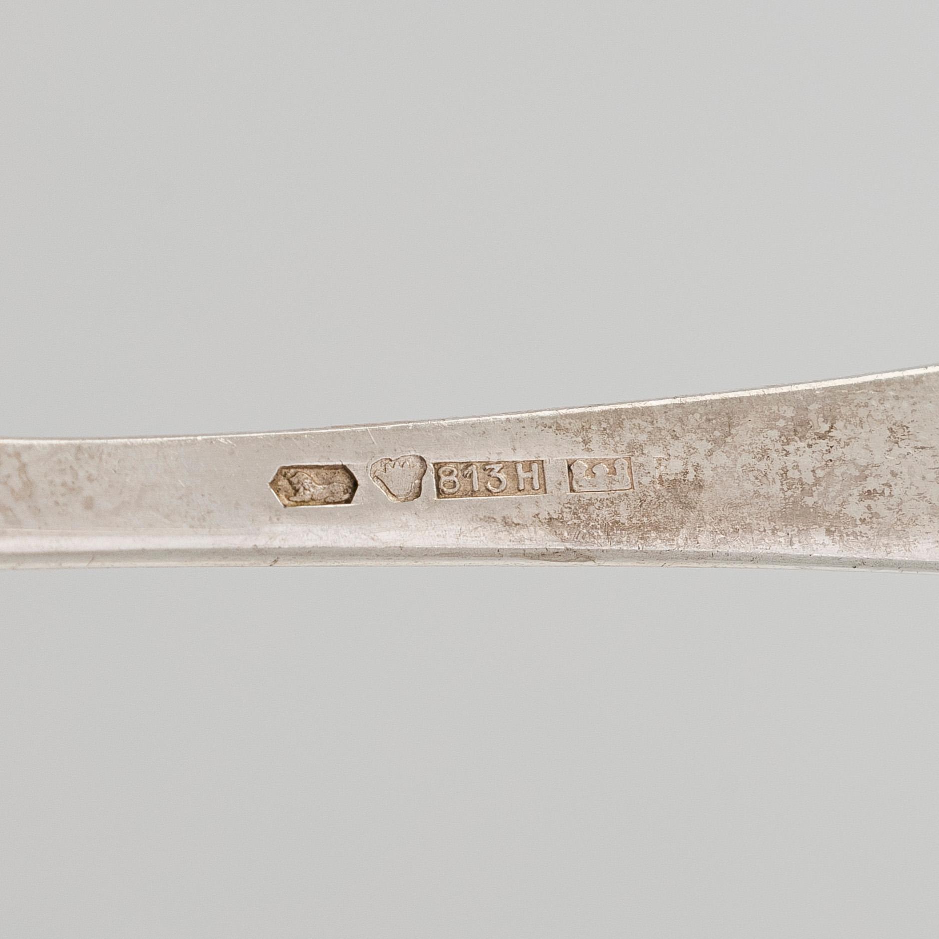 Bestickuppsättning, 24 dlr, silver Kultakeskus, Tavastehus 1939.