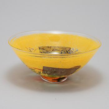 SKÅL, glas, Bertil Vallien, Kosta Boda, Artist Collection 1900-talets fjärde kvartal.