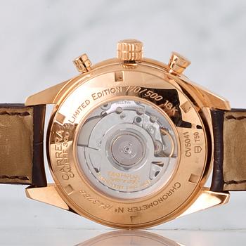 TAG HEUER, Carrera, "Double 55", Chronometer, kronograf, armbandsur, 41,5 mm,