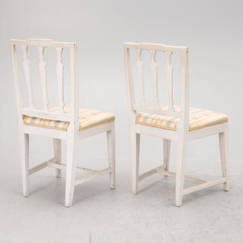 Twelve matched late Gustavian chairs, circa 1800.