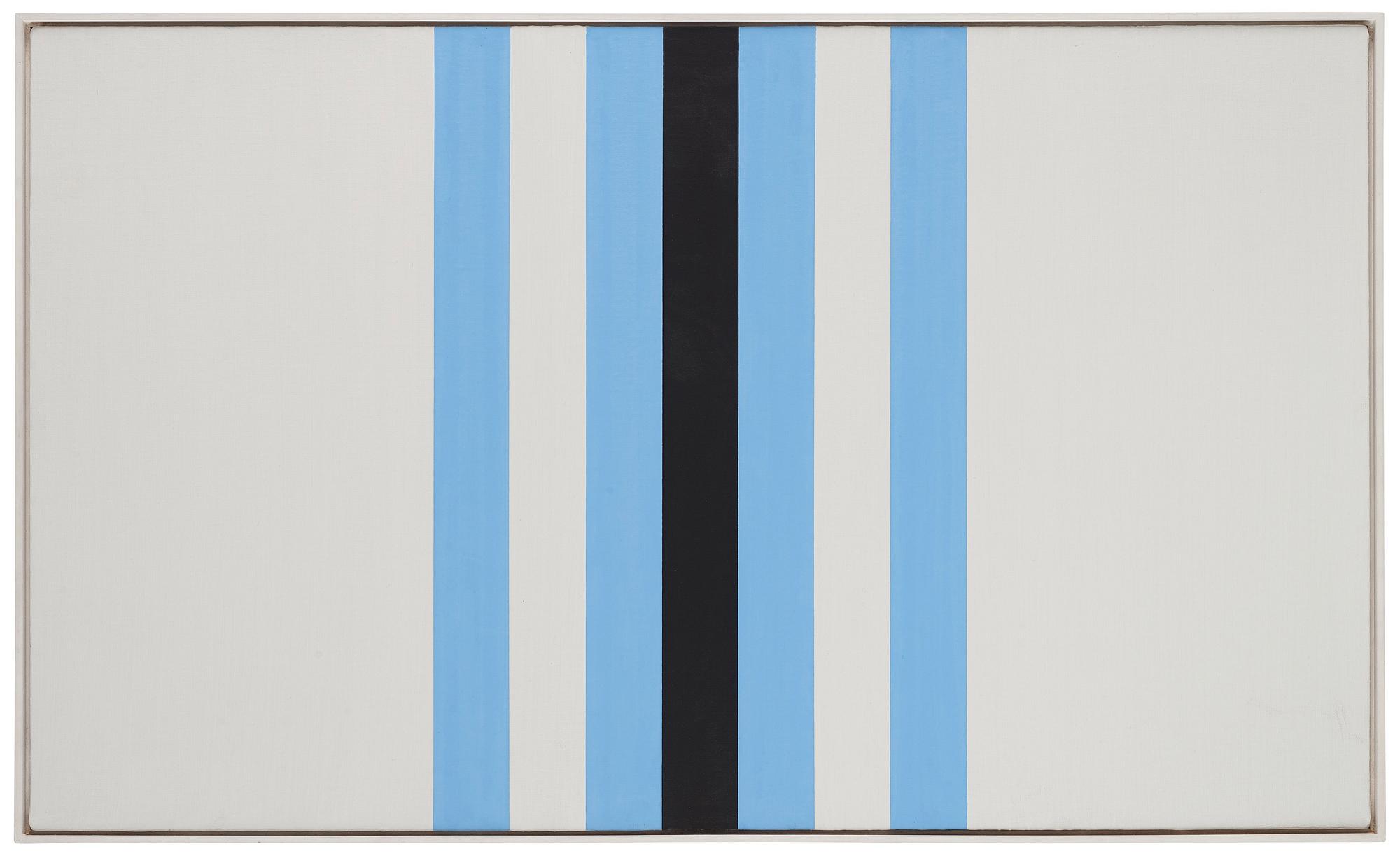 Andreas Brandt, "Schwarz und helles blau in der mitte".