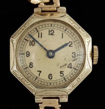 ARMBANDSUR, dam, 18k guld. Vikt ca 26 gram.