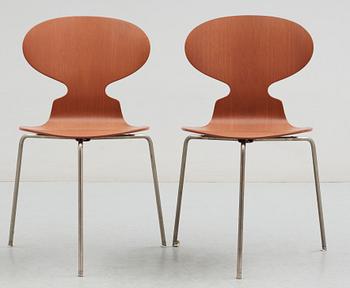 STOLAR, 2 st, "Myran", Fritz Hansen, Danmark, 1900-talets mitt.