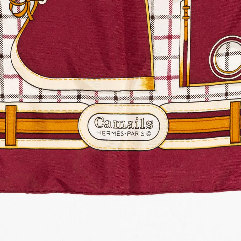Hermès, two scarves "Camails" and "Washington's Carriage".