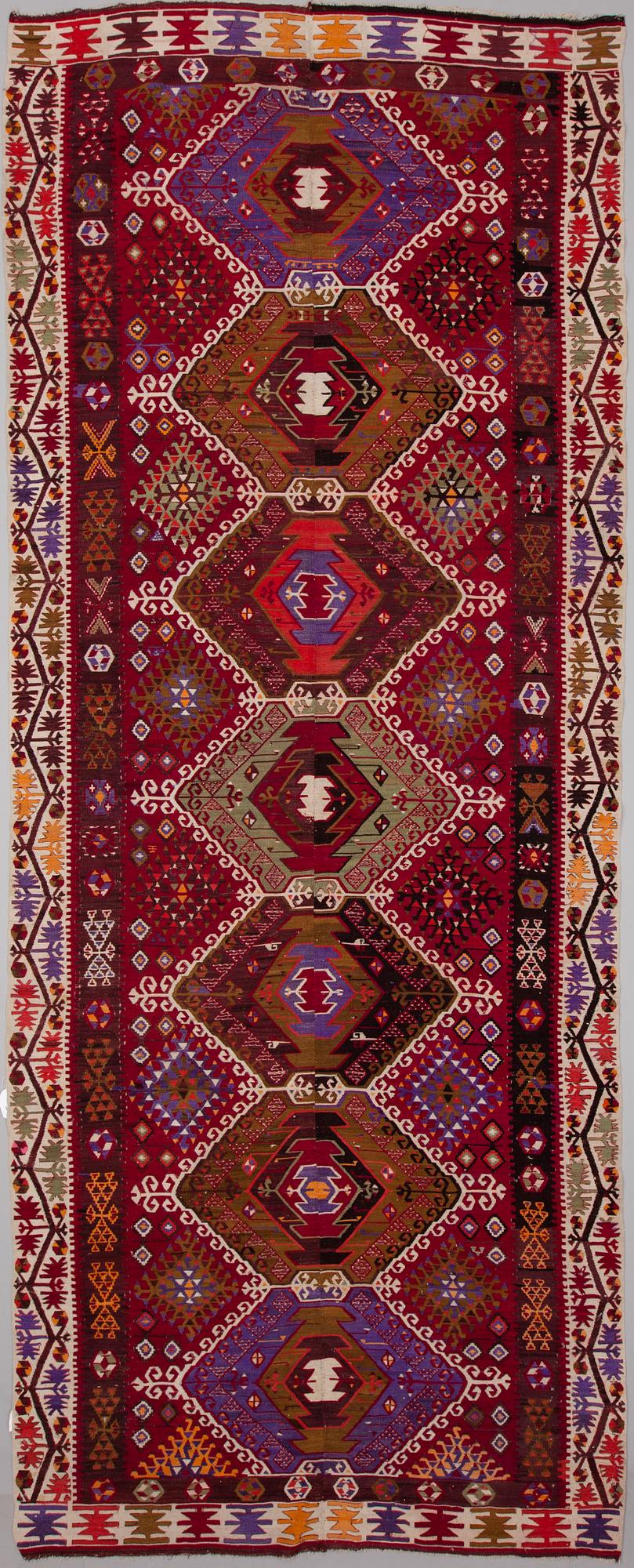 KELIM, Turkiet, antik 386x156 cm.