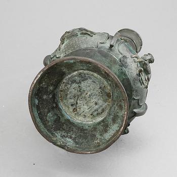 VAS, patinerad brons, Japan, 1800-tal.