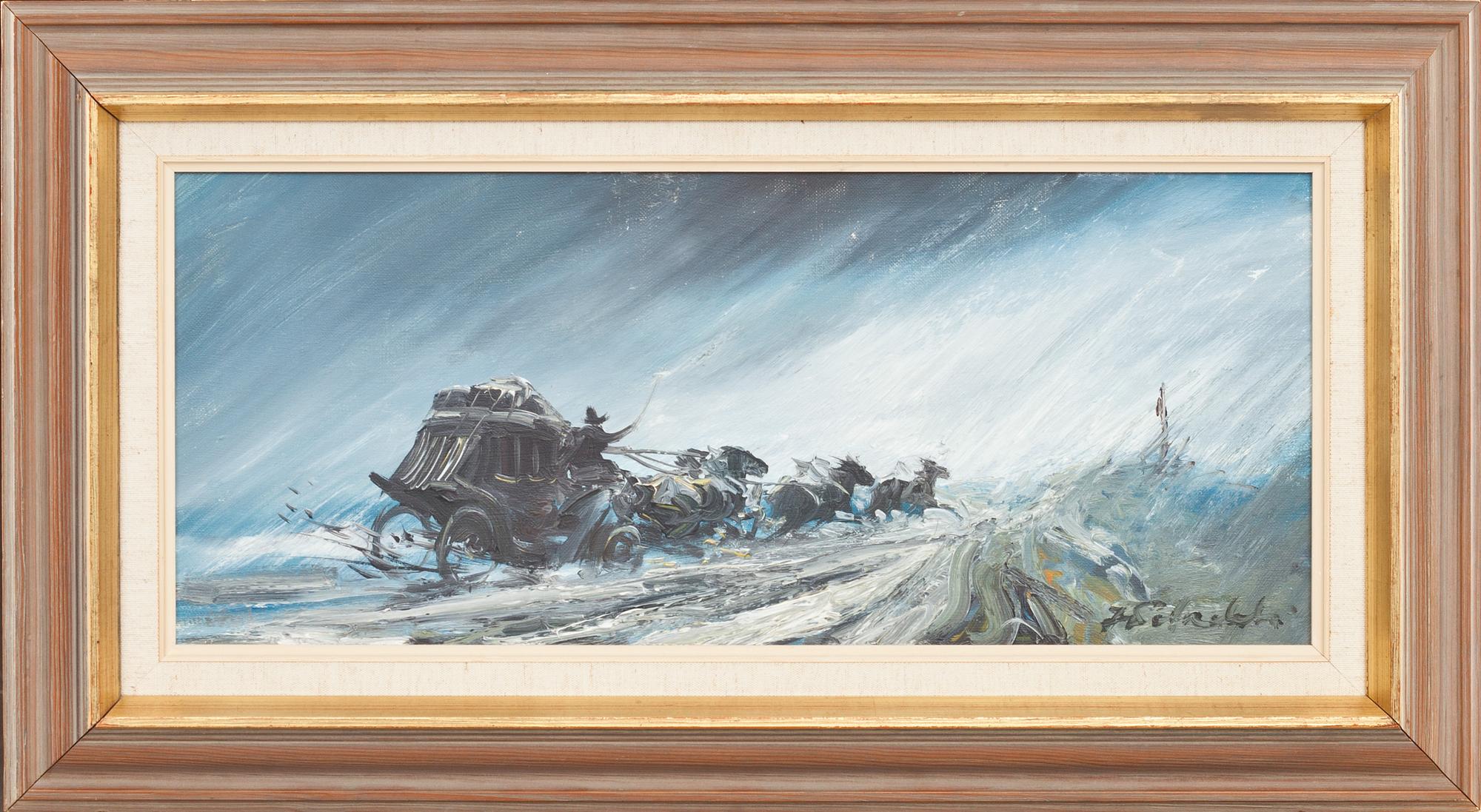 JERZY POTRZEBOWSKI, olja på duk, signerad.