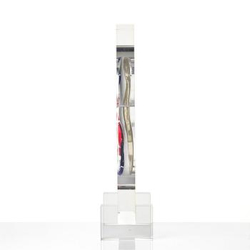 Bengt Lindström, "Mask A", a glass sculpture, Berengo Studio, Murano, Italy 2000, N. prototype.