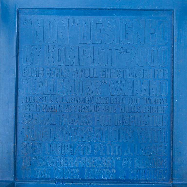 STOLAR, 2 st, "Non", Boris Berlin och Poul Christiansen för Källemo, Värnamo 2000.