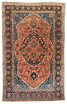 1279. SEMI-ANTIQUE KASHAN SO CALLED MOTACHEM. 201,5 x 127,5 cm.