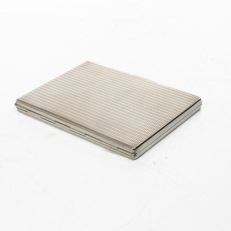 Cigarettetui, silver, GAB, Stockholm, 1951.