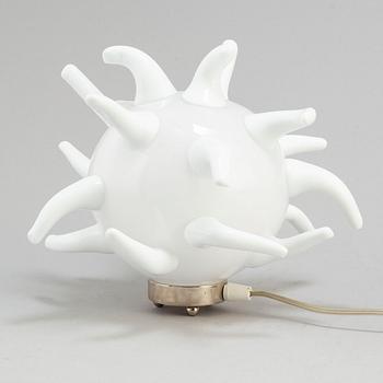 EVA DARPÖ, skulptur/bordslampa, glas, signerad Eva Darpö.