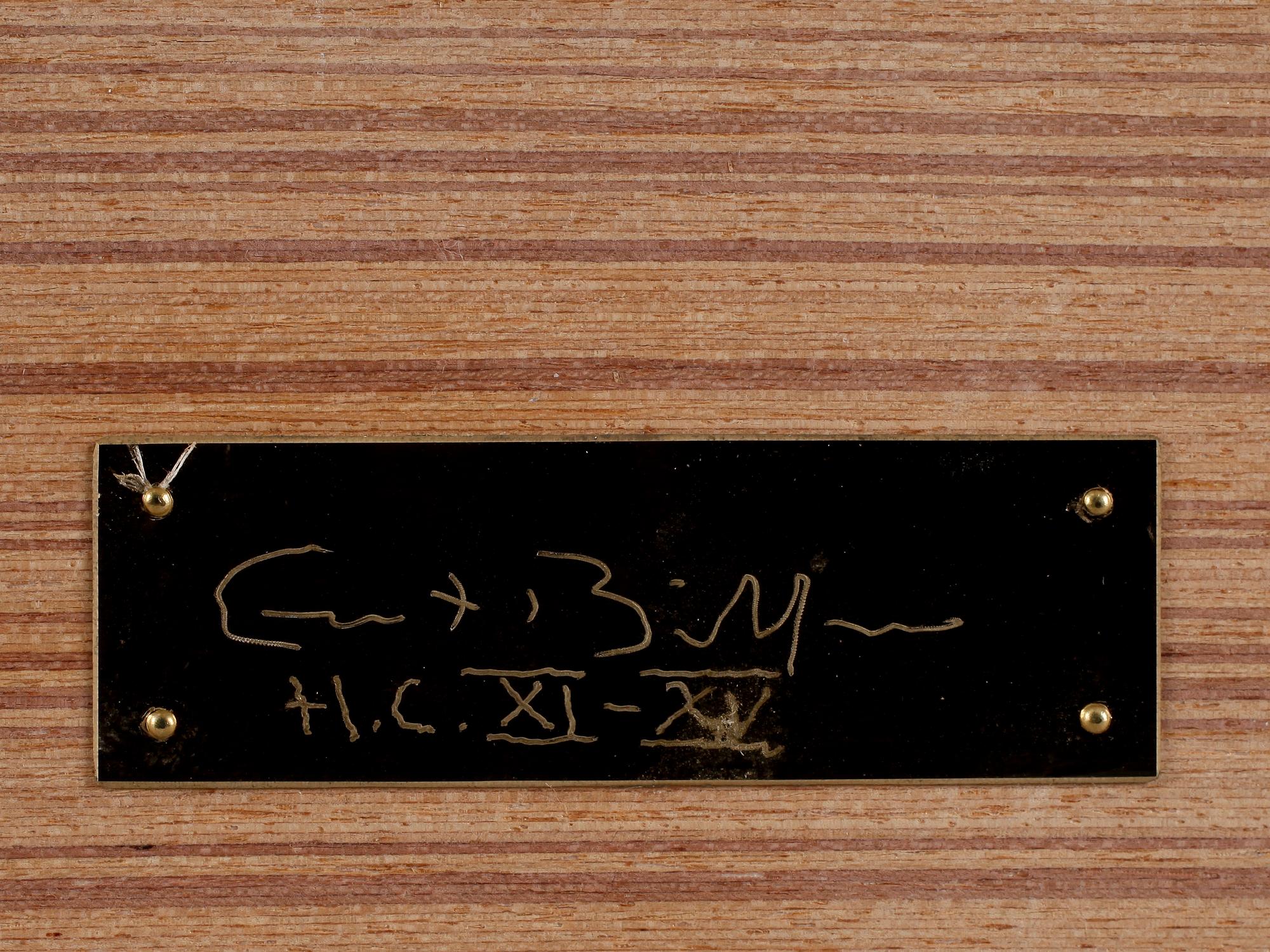 ERNST BILLGREN, mosaik i träram, sign.