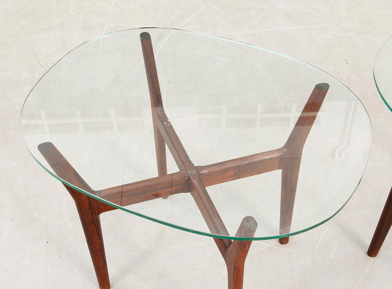 LAMPBORD, ett par, "Prisma", Alf Svensson för Bra Bohag, formgivet 1956.