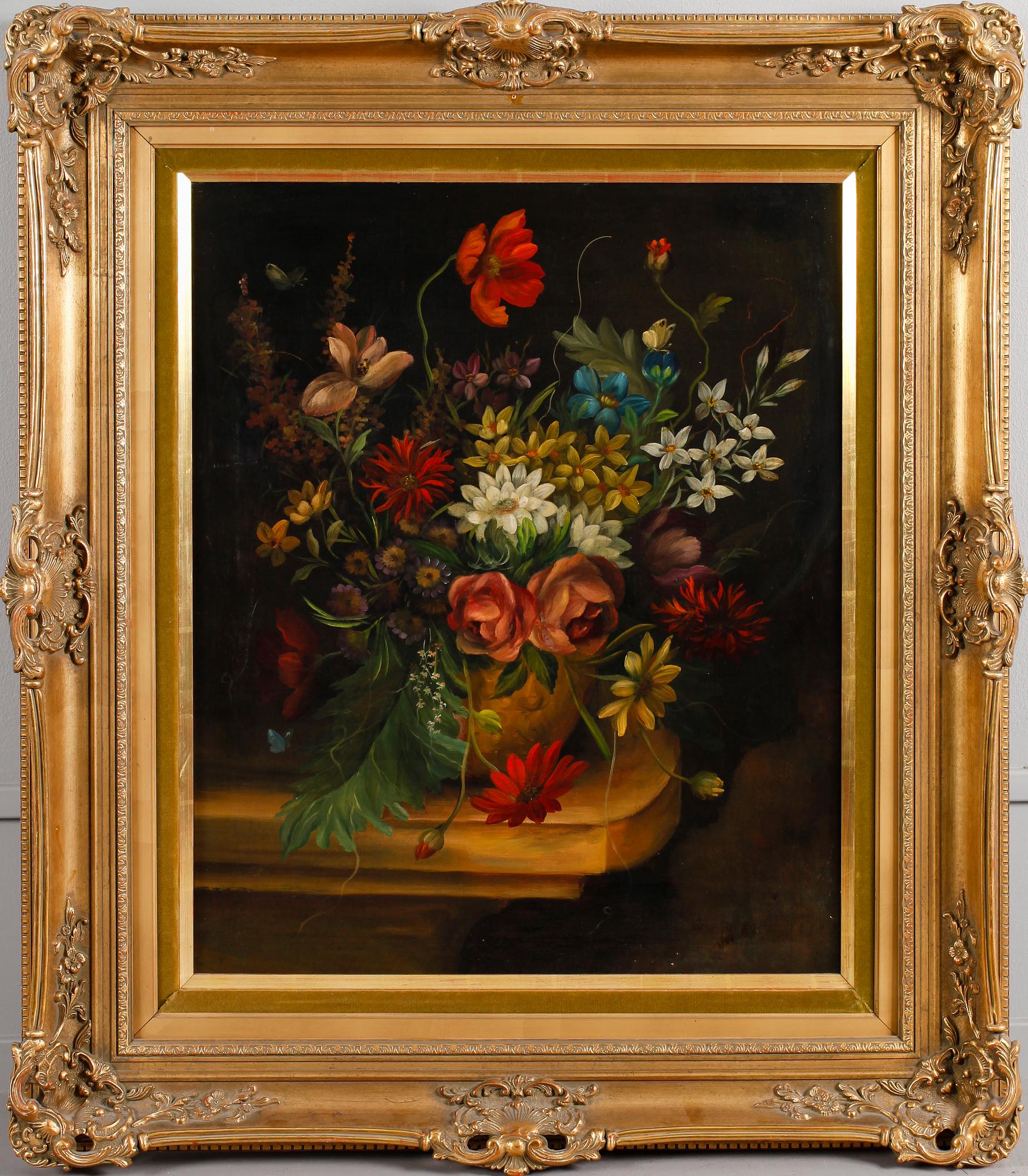 OKÄND KONSTNÄR, olja på duk, 1800-tal.