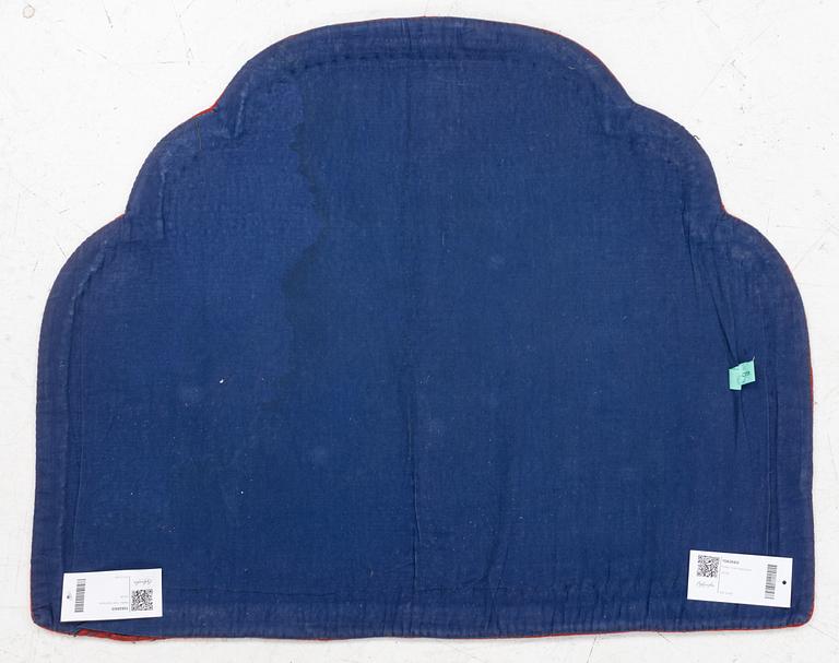 Tronstolsmatta, antik Tibet, ca 66 x 81 cm.