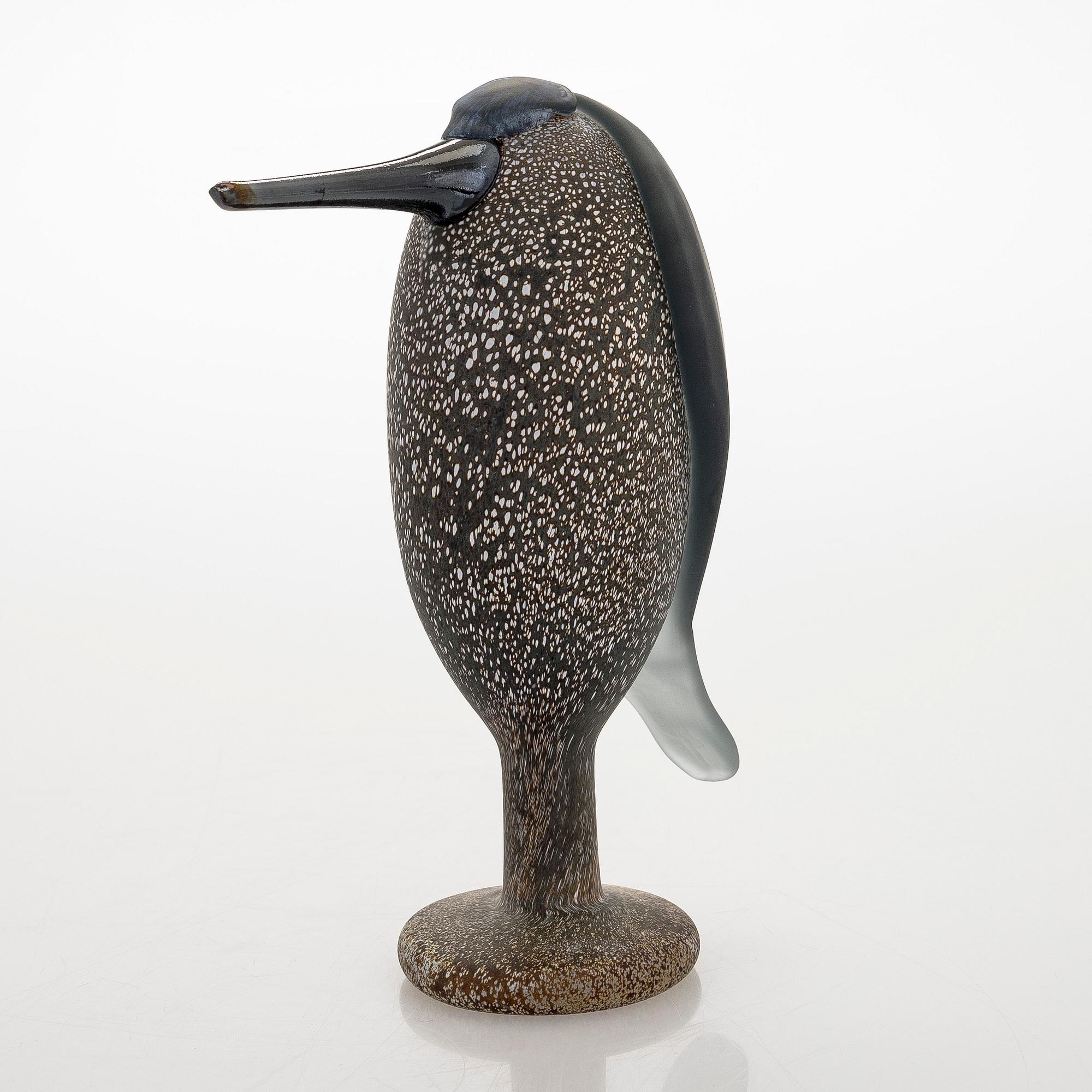 Oiva Toikka, glasfågel, "Heron", signerad O. Toikka Nuutajärvi.