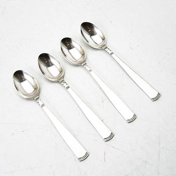 Coffee spoons, silver, 12 pcs, Rosenholm, GAB, second half of the 20th century.
