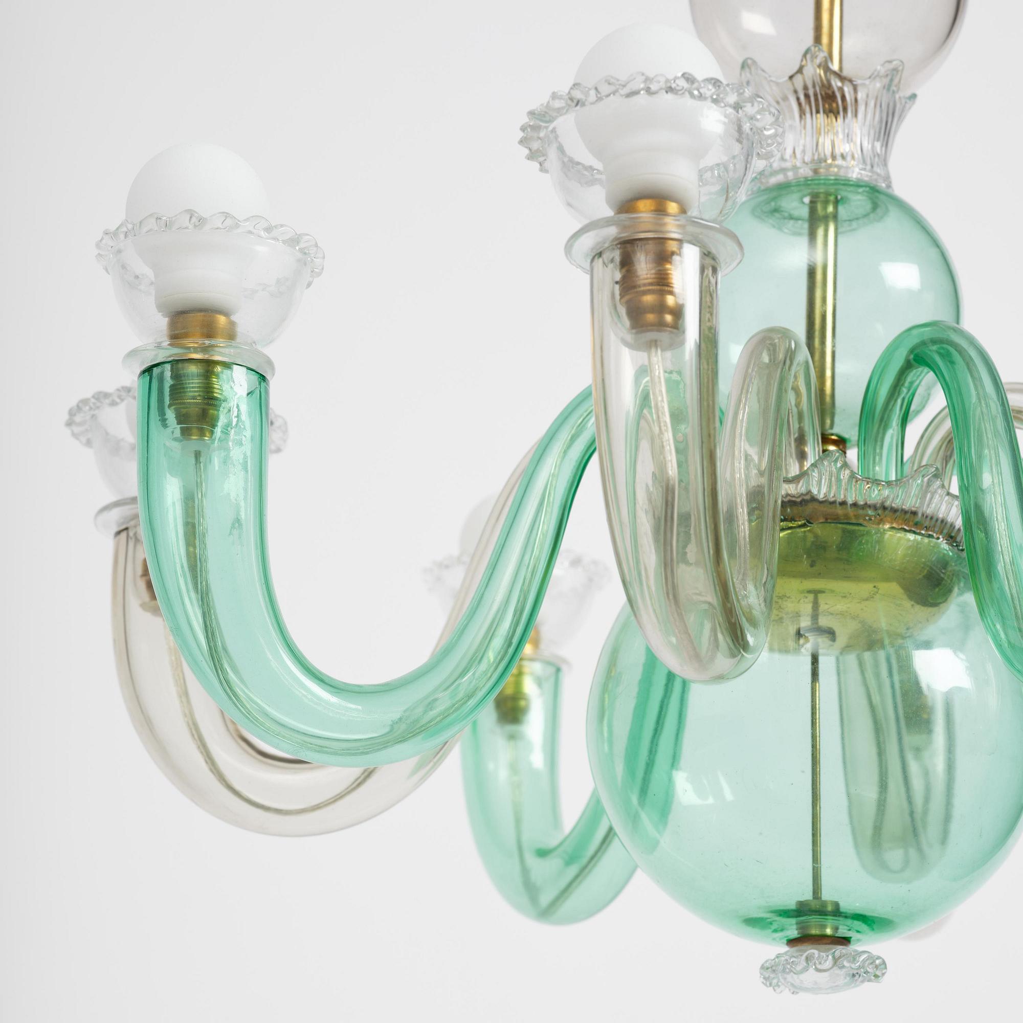 Gio Ponti, ljuskrona, Venini, Murano, Italien, 1945-50.