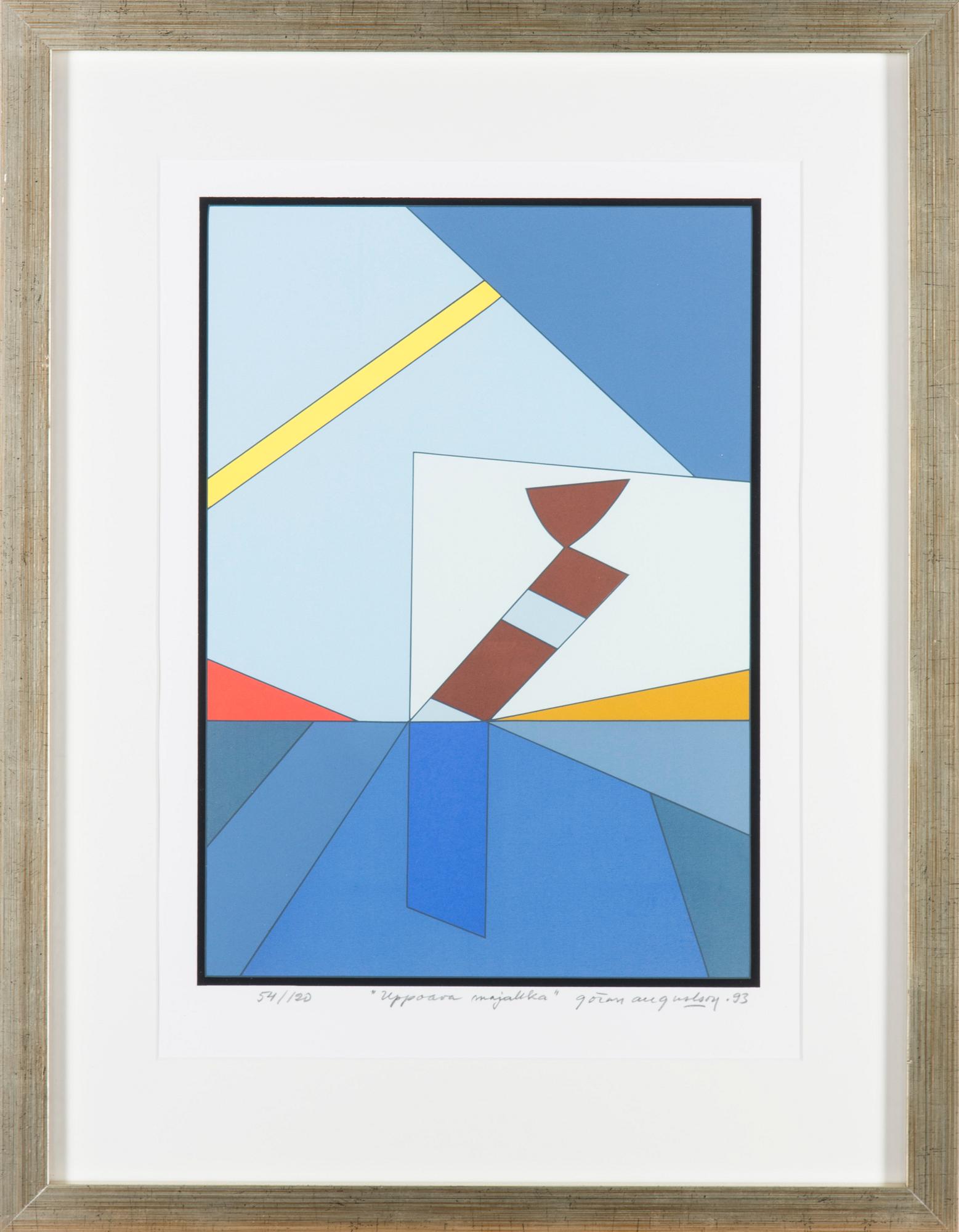 GÖRAN AUGUSTSON, serigrafi, signerad, daterad -93 och numrerad 54/120.