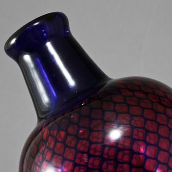 VAS, glas, "Kraka",  Sven Palmquist, Orrefors, 1900-talets andra hälft.