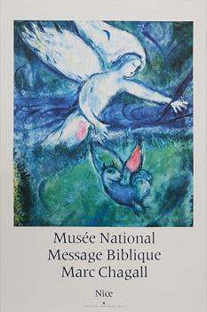 Marc Chagall · MARC CHAGALL, efter, utställnings affisch, Mourlot.