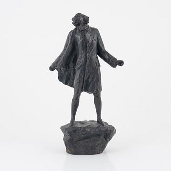 Axel Wallenberg, skulptur, brons, signerad och daterad.