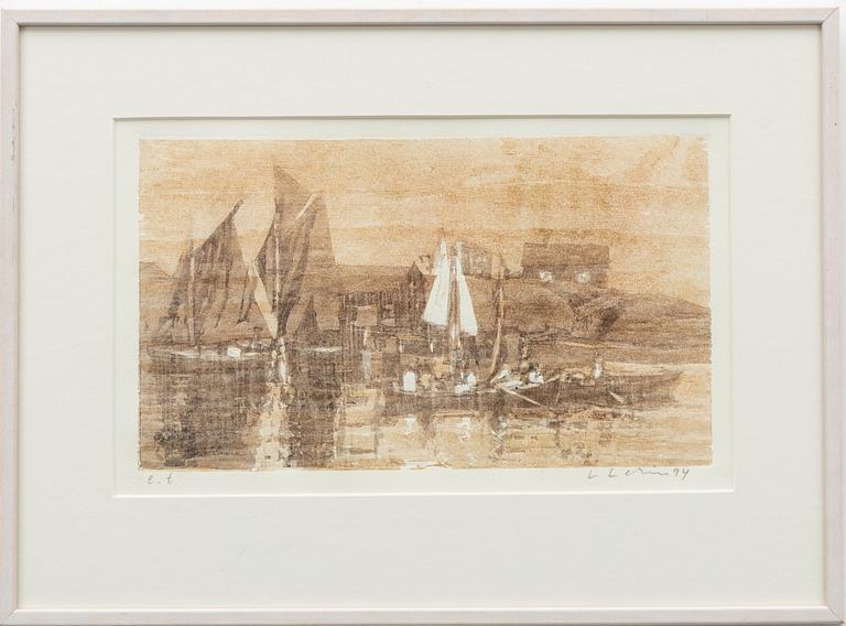 Lars Lerin, Archipelago Harbour.