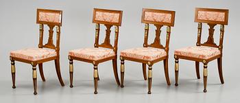 STOLAR, 4 st, empirestil, omkring 1900.