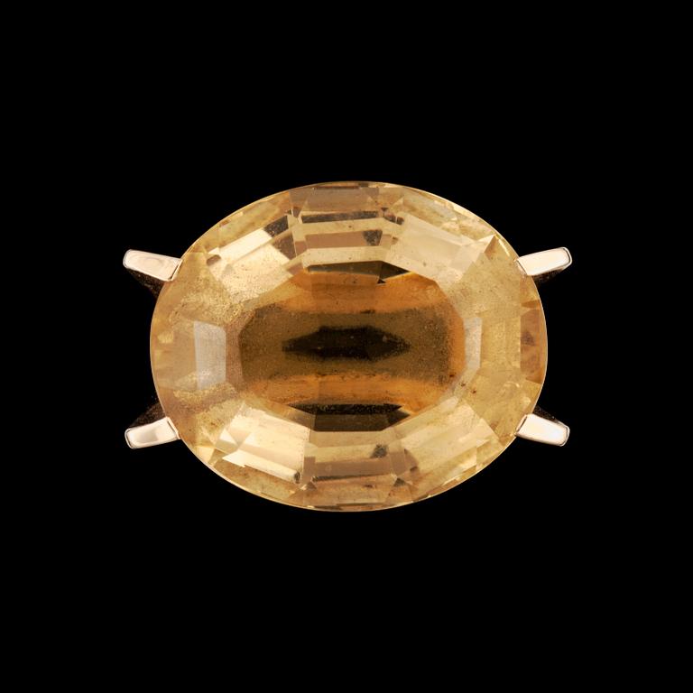 RING, Rey Urban, med citrin, ca 23.00 ct.