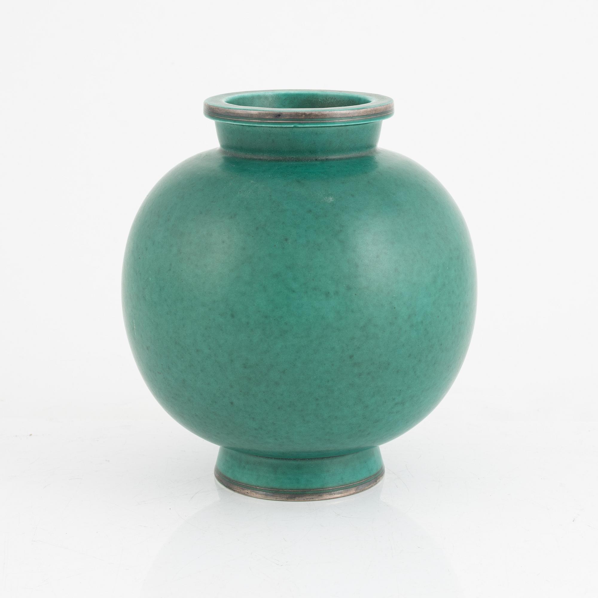 Wilhelm Kåge, vas, "Argenta", Gustavsberg, 1943.