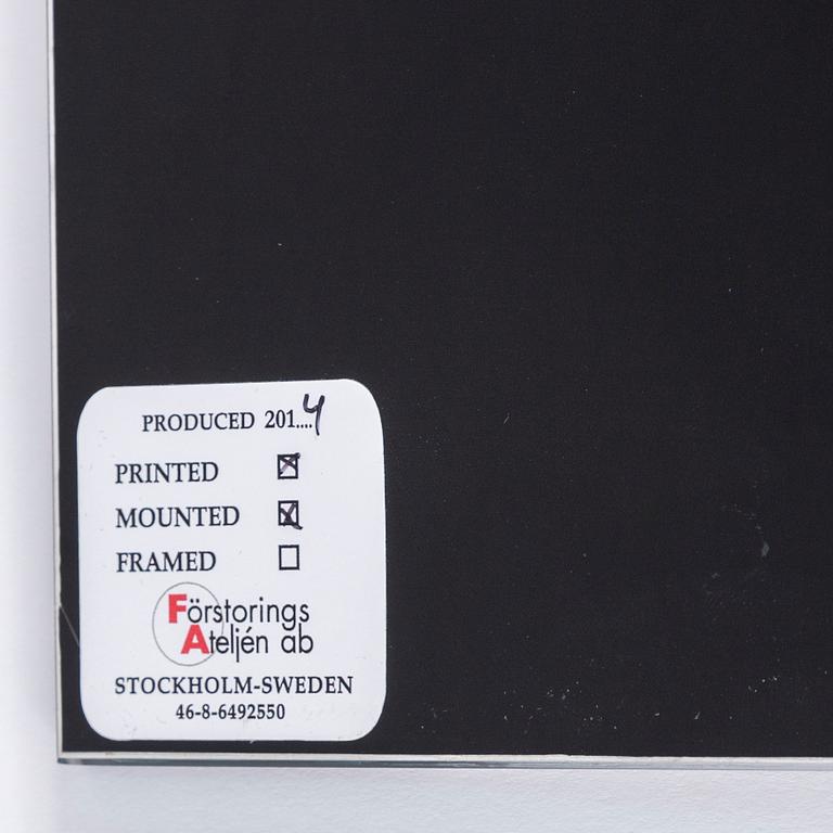 DANIEL SANDBERG, C-print mounted to glass.