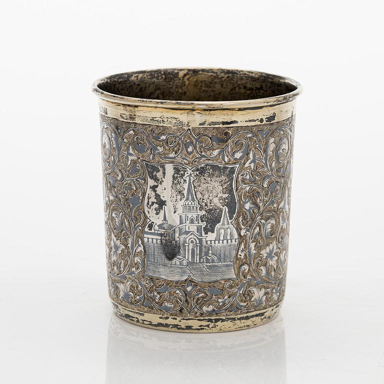 Pikari, hopea ja niello, Moskova 1855.