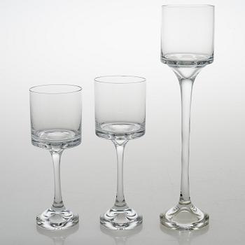TIMO SARPANEVA, set of 12+2 drinking glasses for Iittala 1979.