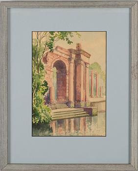 OKÄND KONSTNÄR, 7 st, akvareller, sign J Galewski och dat 1961.