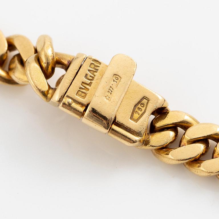 Bulgari a necklace "Monete" 18K gold with an ancient coin.