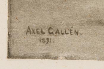 Akseli Gallen-Kallela, Rowing to the Shore.