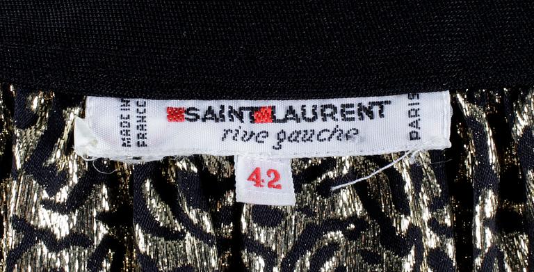 A georgette blouse by Yves Saint Laurent.