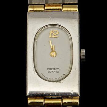DAMARMBANDSUR, rostfritt stål, Seiko, 1900/2000-tal. Vikt 35 g.