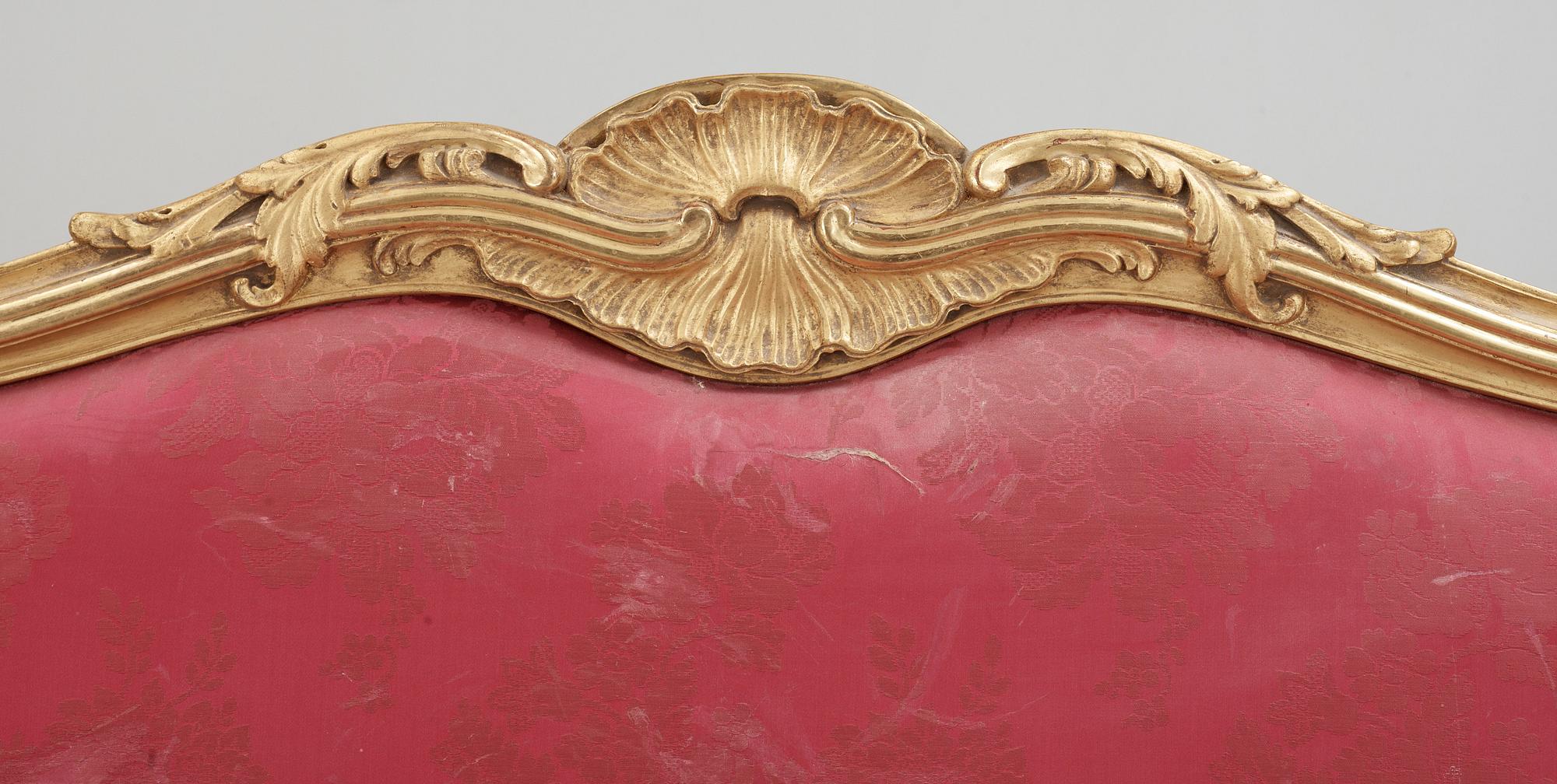 SOFFA, nyrokoko, 1800-talets andra hälft.