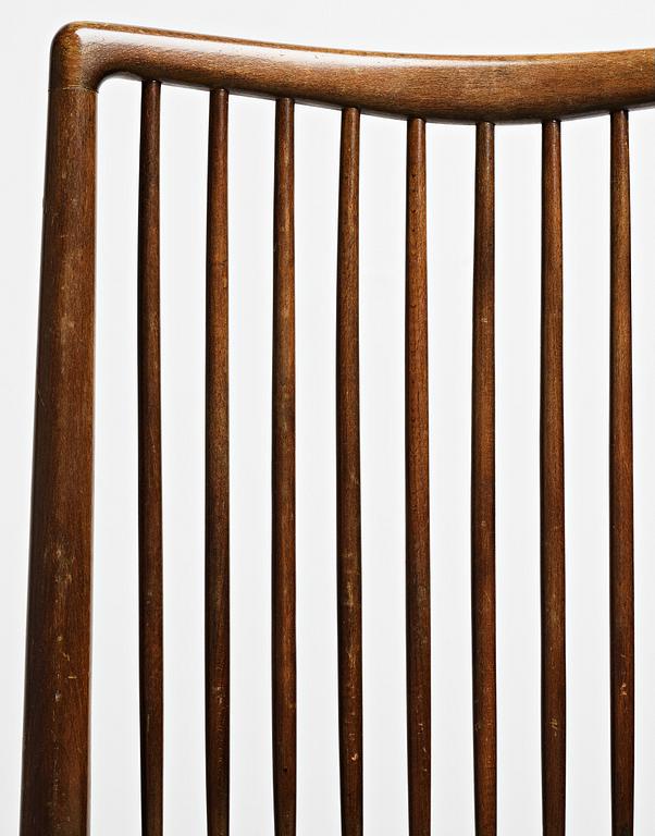 HANS J WEGNER, 4 stolar, från Aarhus Rådhus, snickarmästare Axel I Sørensen, Danmark 1941.