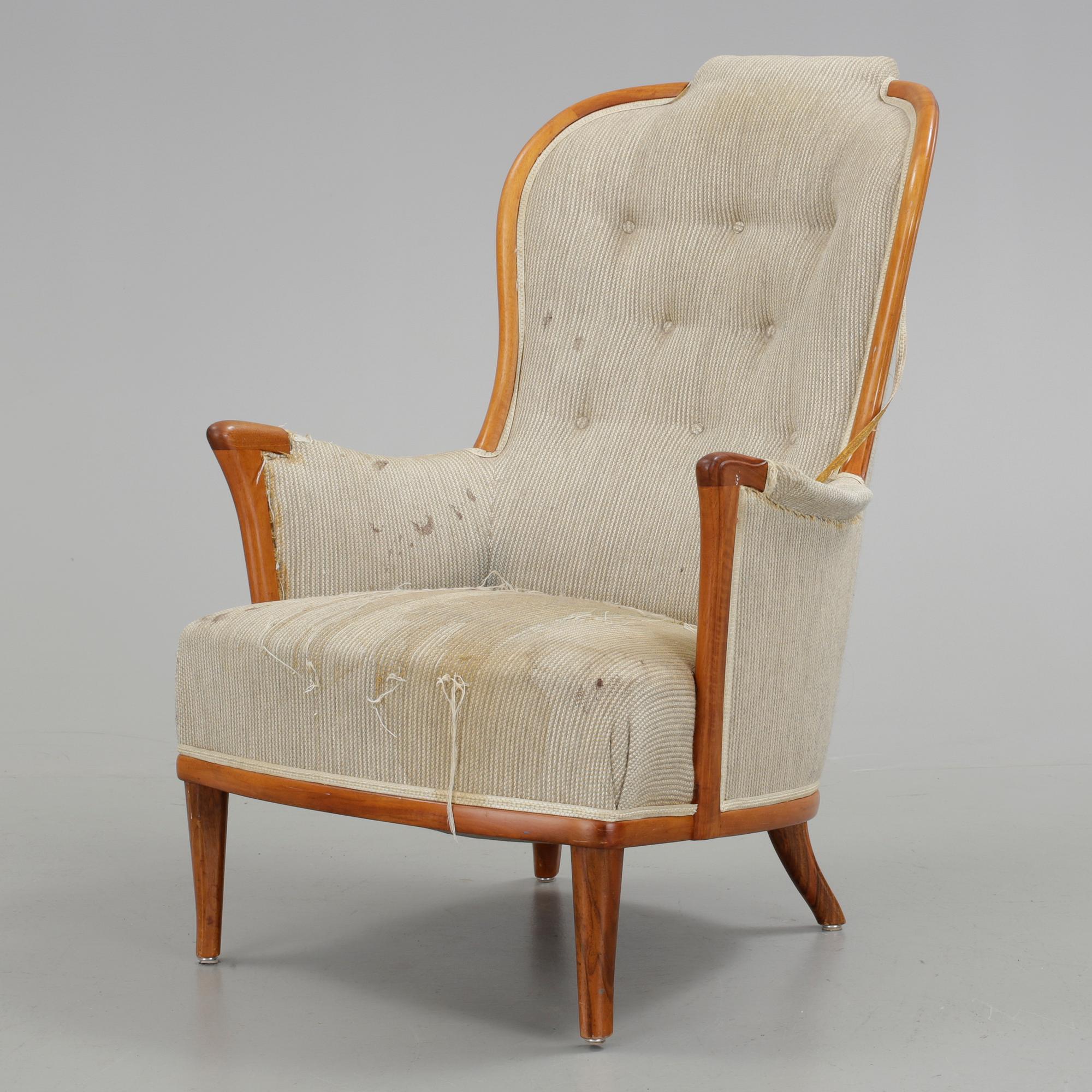 FÅTÖLJ, "Vår fru", Carl Malmsten, Bodafors.