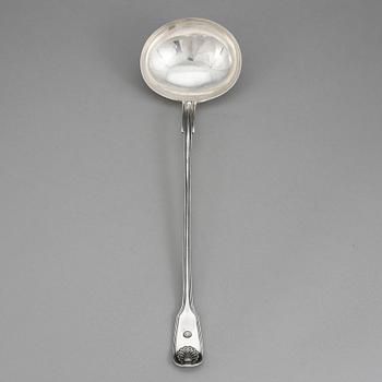 SOPPSLEV, silver, JE Torsk, 1888. Tot vikt ca 185 gram.