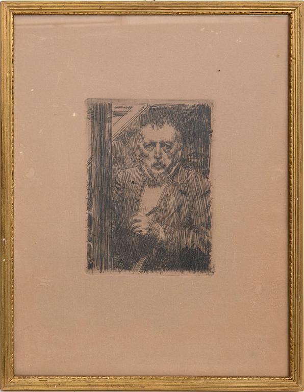 Anders Zorn, Self-portrait.