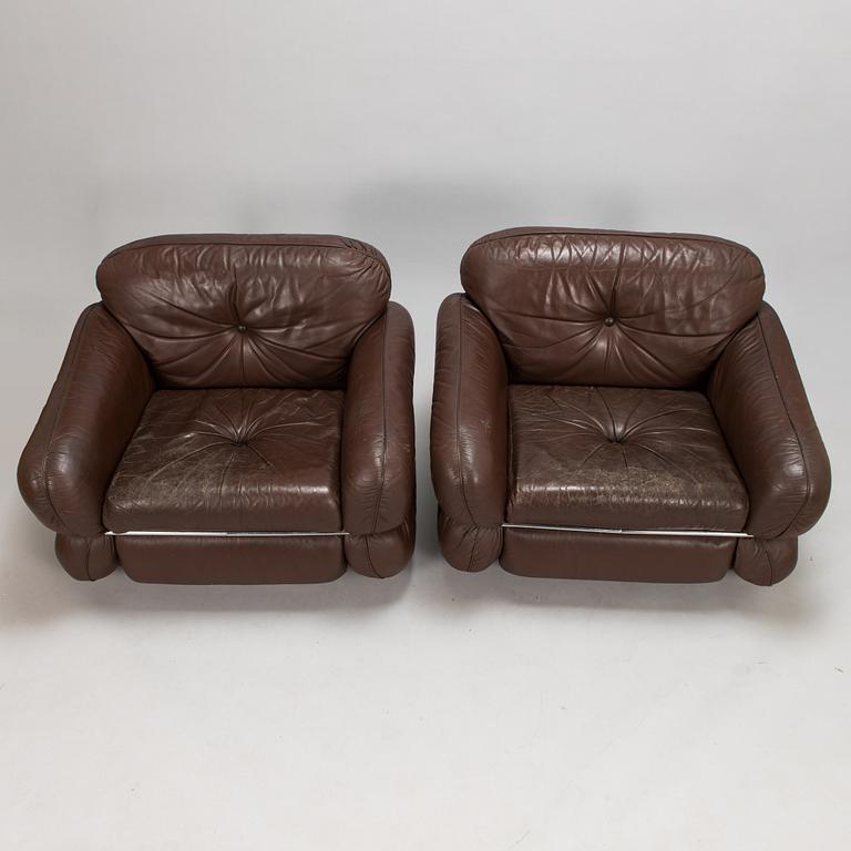 Kurt Hvitsjö, A pair of 1970's 'Hannibal' armchairs for Isku.