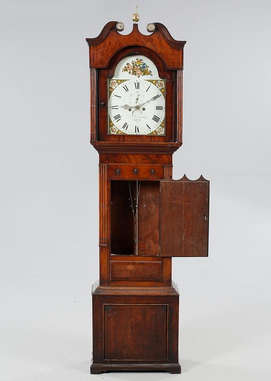 A grand father clock, Holywell Winstanley from England, first halft of the 19th century.