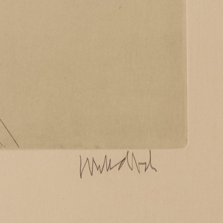 PAUL WUNDERLICH, färgakvatint, signerad och numrerad 90/100.