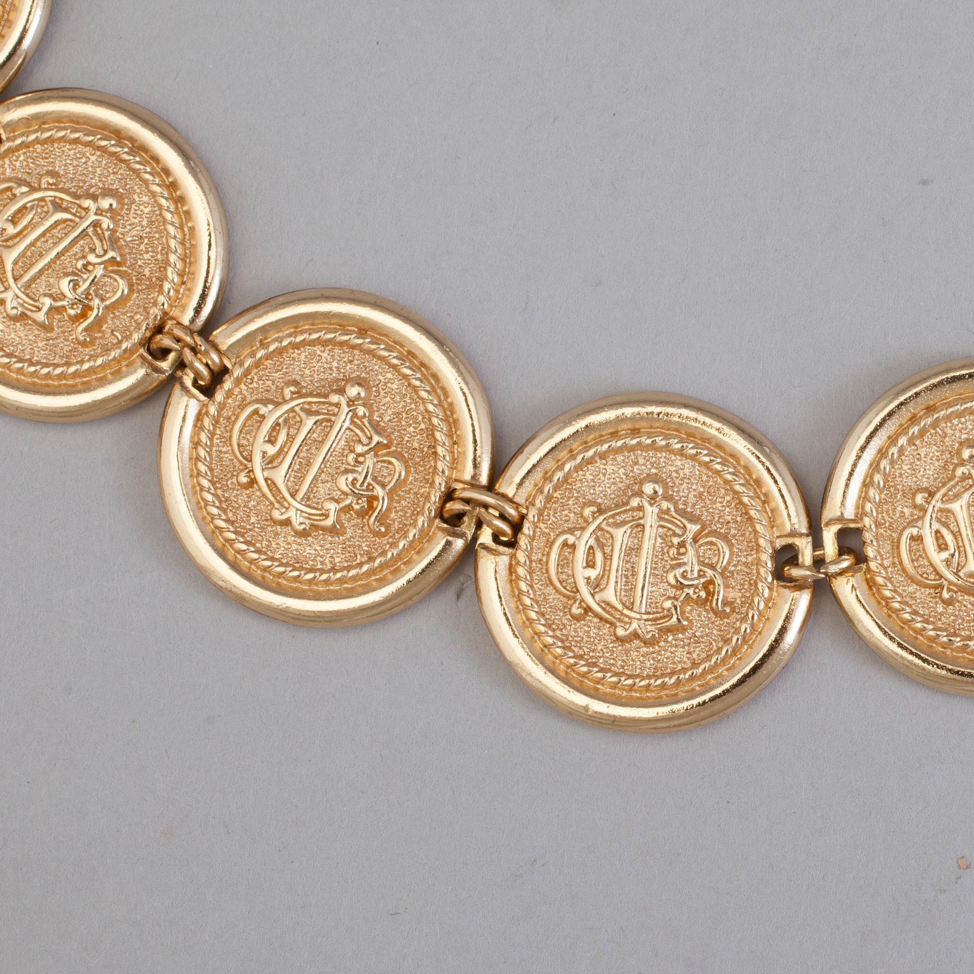 ÖRHÄNGEN samt HALSBAND, Christian Dior.