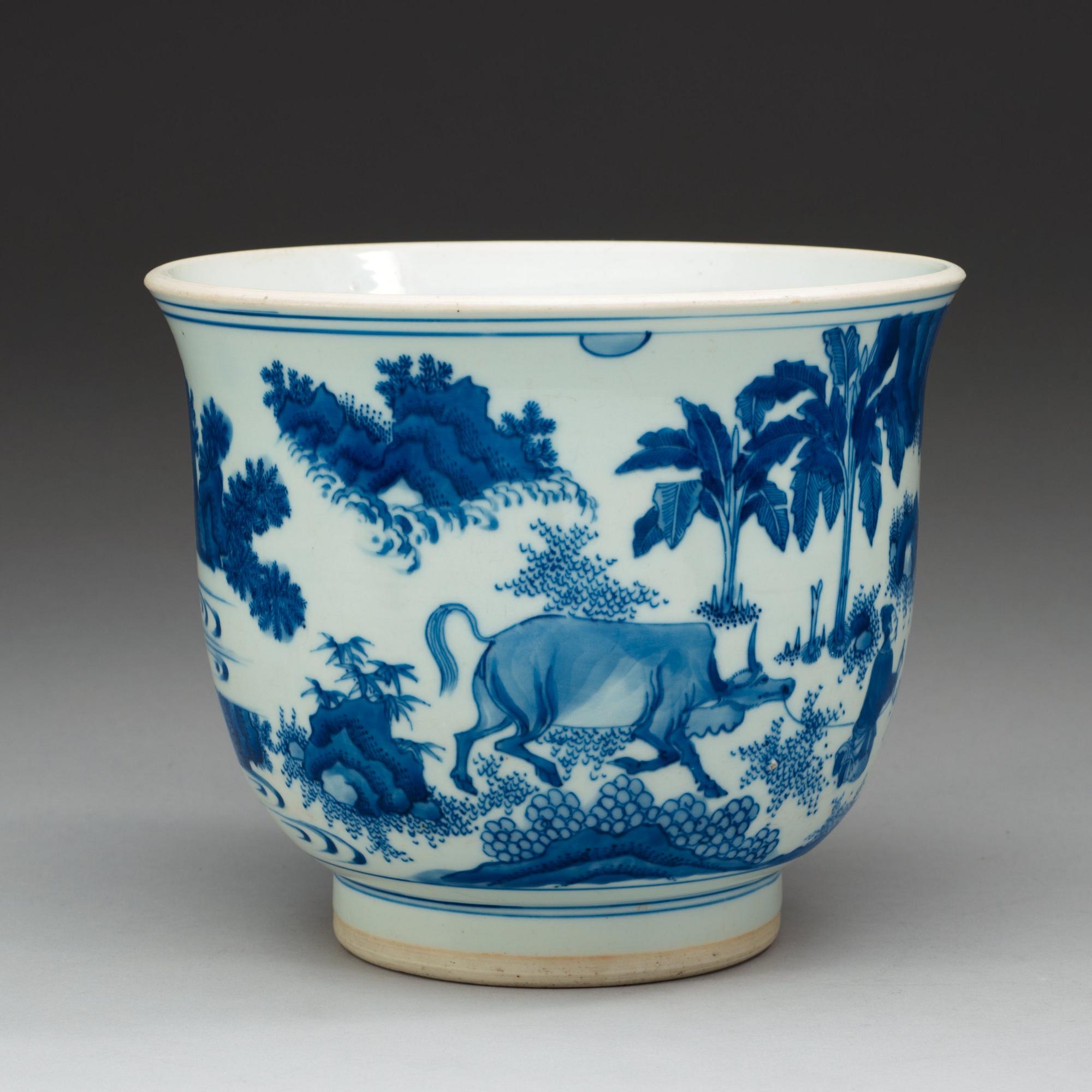 YTTERFODER, porslin. Qing dynastin.