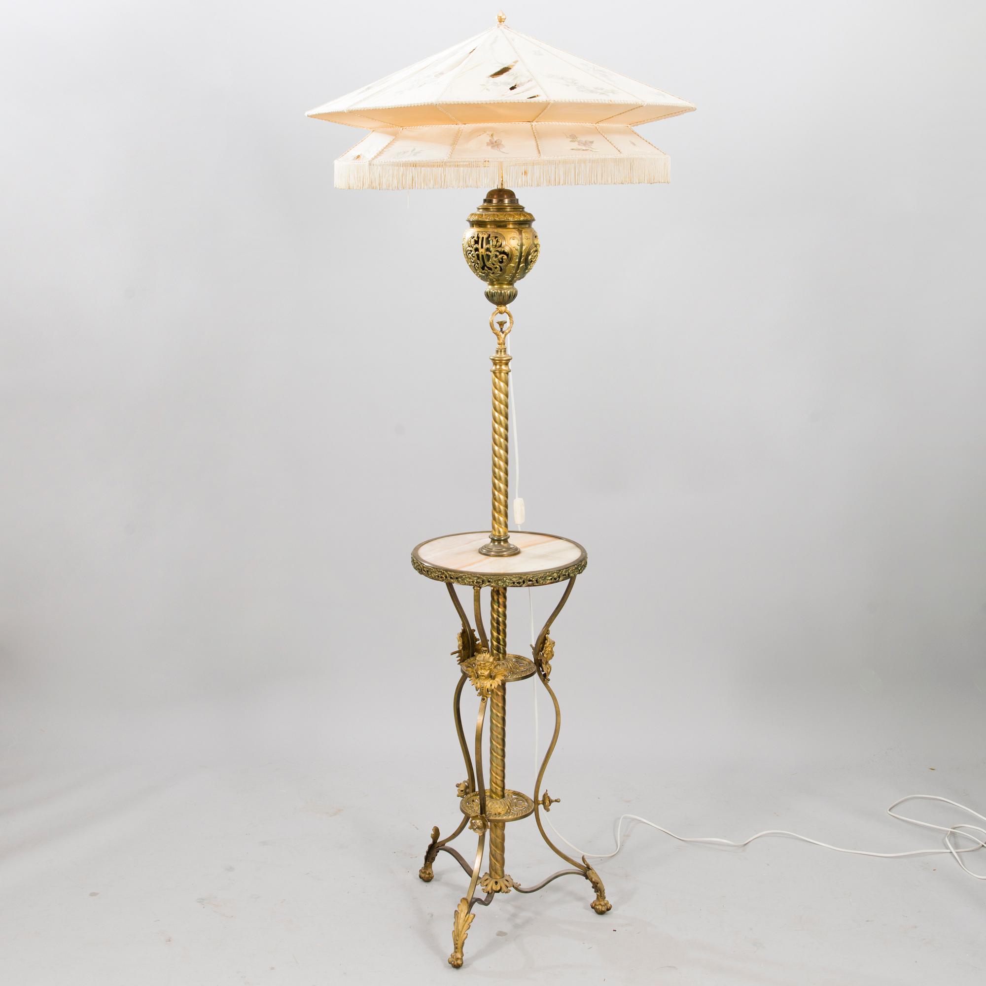 A late 19th century floor lamp.